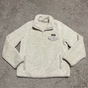 Women’s LL Bean High Pile Fleece Pullover Size S Petite